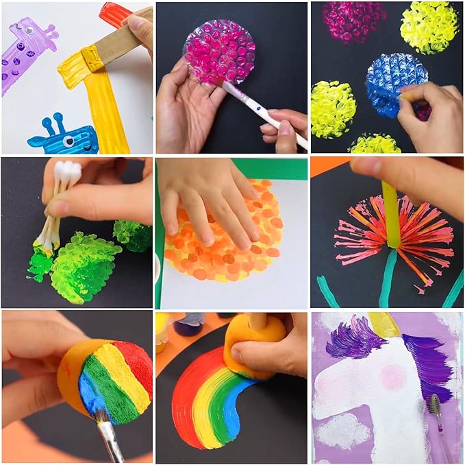 Arts and Crafts for Kids - 40 Creative Painting Arts 350+pcs Painting Kits Ages 5-10 Year Old Girls & Boys - Art Supplies Set - Gift Ideas for Drawing Beginners Activity Toys