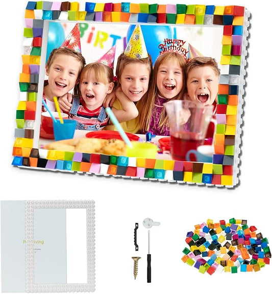 HAPMARS DIY Mosaic Photo Frame Craft Kits - Creative Arts & Crafts Mosaic Kits Summer Activities for Ages 6-12,Make Your Own Picture Frame Fun STEM Craft Birthday Easter Christmas Gifts for Boys Girls