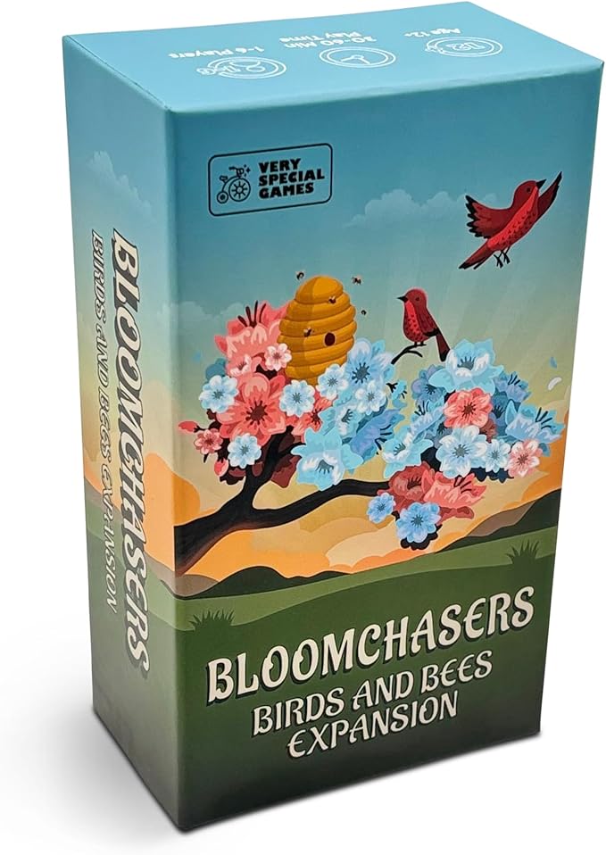 Bloomchasers Birds and Bees Expansion Pack, 3D Flower Stacking Tree Building Board Game for Families and Adults, Light Strategy, Beautiful, Fun & Competitive, 1-6 Players, Age 12+