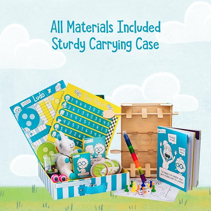 Open The Joy Feel Better Box: Get Well Soon Kids Gifts Basket, 50+ Fun Activities, Games, Toys, Conversation Cards, Origami, Clay Art, Magic Tricks, DIY - Great Gift for Kids After Surgery Ages 4+
