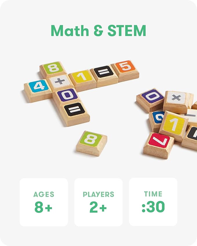SimplyFun Sumology Math Game - One of The Most Fun Math Games for Kids Ages 8-12 - Practice Addition, Subtraction, Multiplication and Division - 2 or More Players or Play in Teams!
