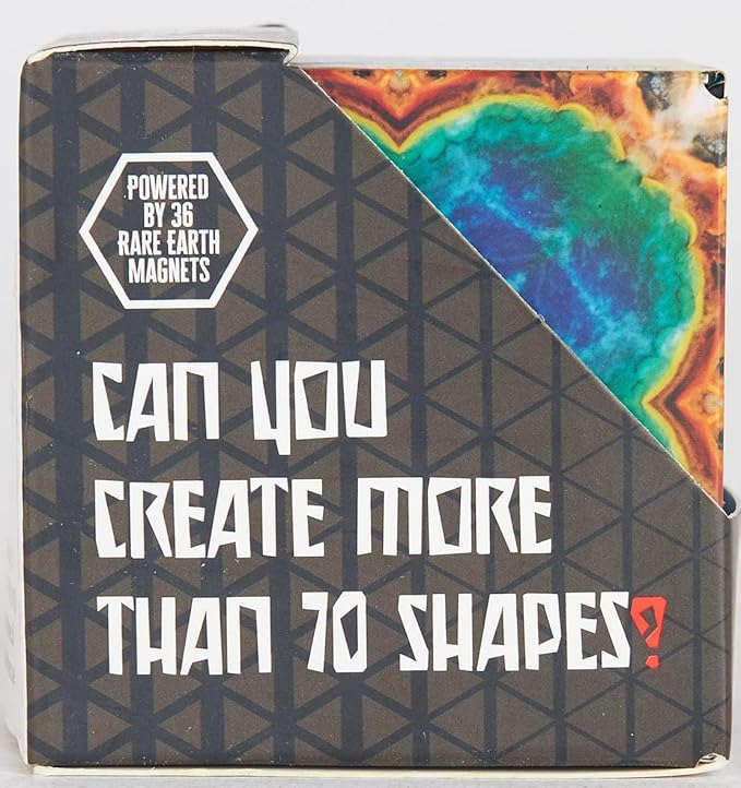 SHASHIBO Shape Shifting Box - Award-Winning Fidget Toy w/ 36 Rare Earth Magnets - Fidget Cube Transforms Into Over 70 Shapes, Sensory Toy Gift for Kids, Teens, and Adults (Earth)
