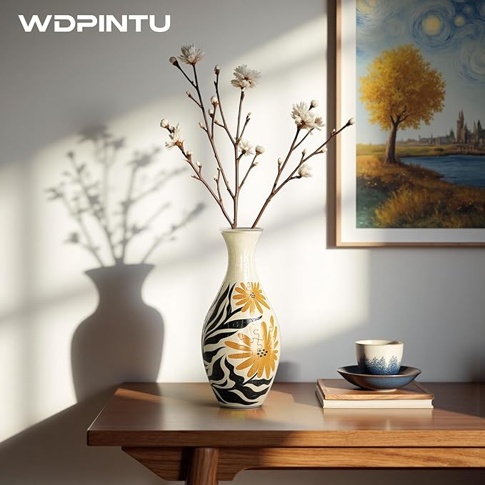 3D Puzzle with Sunflower Design Vase, Unique DIY Decor for Home & Gift
