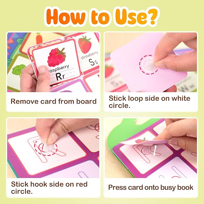 YPLUS Busy Book for Toddler, Montessori Activity Book Busy Board Quiet Books for Kids Ages 3-5, Educational Sensory Learning Travel Toys for Car Plane Airplane Baby