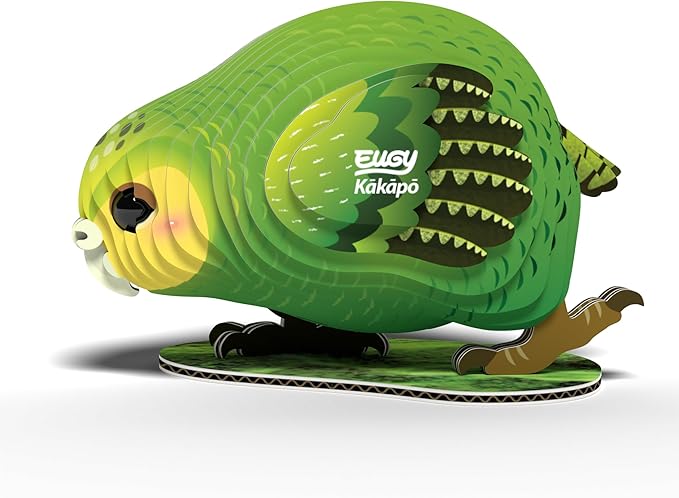 Eugy Kakapo 3D Puzzle - 27 Piece Eco-Friendly Educational Toy Puzzle for Boys, Girls & Kids Ages 6+