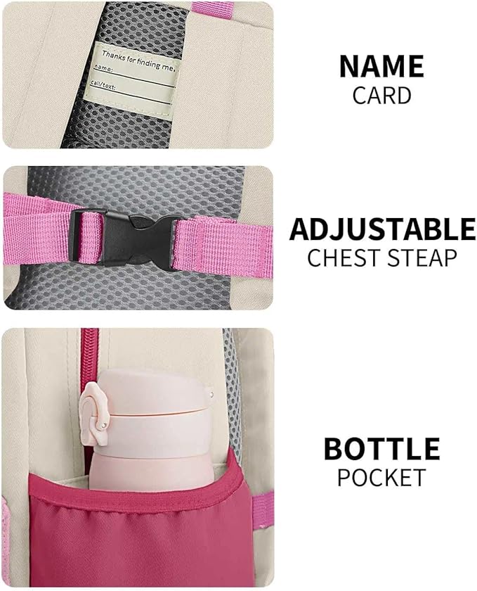 Kids Backpack for Girls: Girls Backpack 6-10 - Kindergarten Elementary School Bookbag for Girl