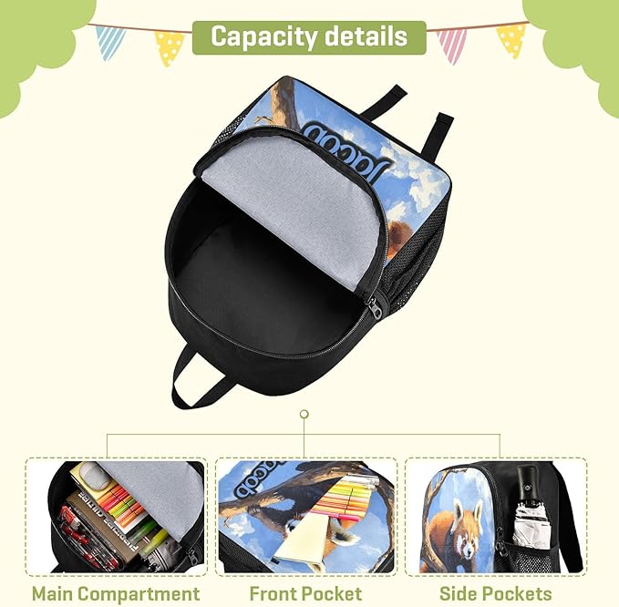 Raccoon Branch Toddler Backpack for Boys Girls 3-6 Kindergarten Bookbag for Elementary Mini Kids Bookbag for Preschool for Travel School