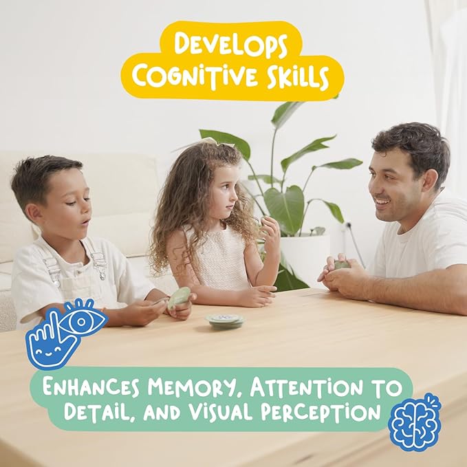 Nene Toys FlashFind Visual Agility Game for Kids Age 3+; Family Educational Animal Card Game for Boys/Girls