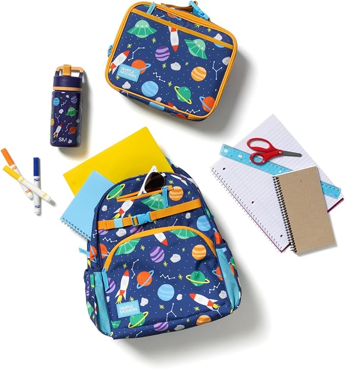 Simple Modern Disney Toddler Backpack for School Girls and Boys | Kindergarten Elementary Kids Backpack | Fletcher Collection | Kids - Medium (15" tall) | Tropical Stitch