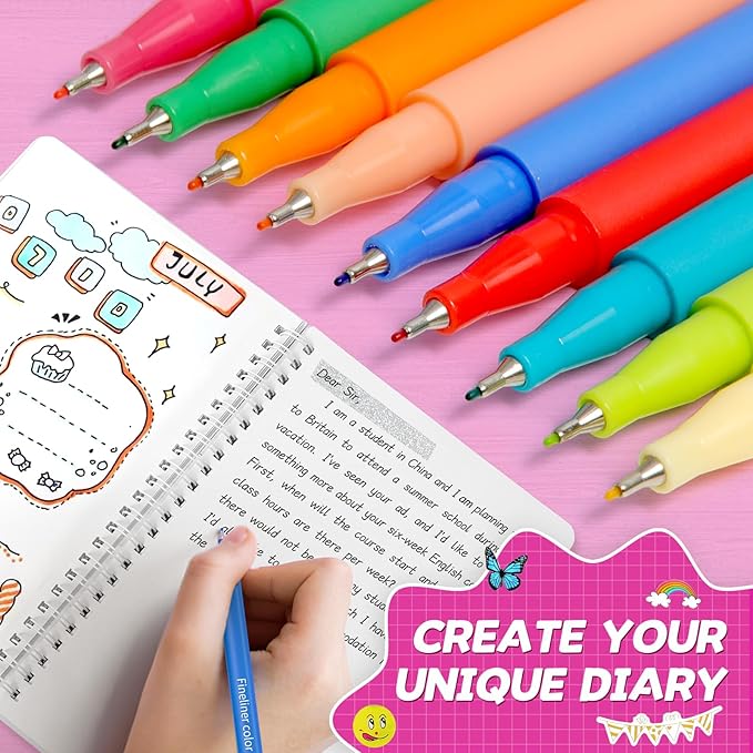 2-Pack DIY Journal Kit for Girls, Journal Set with Stickers, Birthday Gifts for Teen Girls, Decorate Your Planner/Organizer, Journaling Arts Craft Kit, Ideal Gifts for 8-12 13 14 Year Old Girl