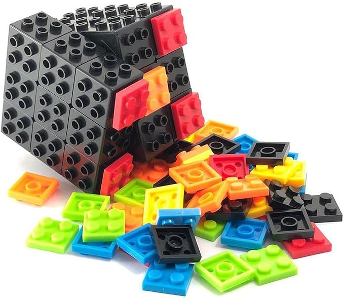AMAZA 3x3 Speed Cube Stress Relief Toys Black 3x3x3 Magic Cube Puzzles Toy Sturdy and Smooth Cubes Toy Game Puzzle Toys for Kids and Adults