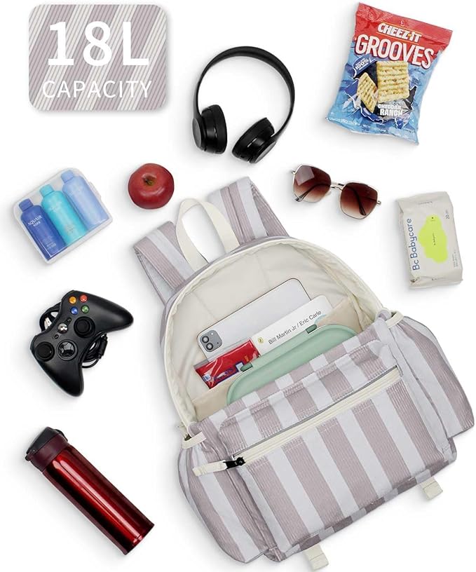 Corduroy Kids Backpack for Boys 6-10: Boys Girls Backpacks for Elementary Kindergarten 15” H Fit Folder