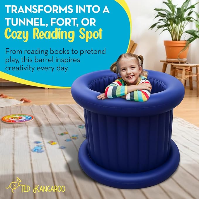 Cloudbounce™ Barrel Roll Sensory Chair for Kids – Calming Vestibular Toy | Deep Pressure | Reinforced 2025 Edition | Durable, Easy to Clean