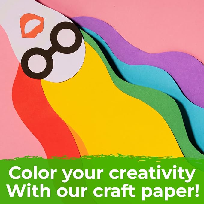 36" x 1200" (100 ft) Pack of 12 Rolls USA Made Multi-Color Kraft Paper, 45 lbs - Colored Paper for Arts and Crafts, DIY Projects, Gift Wrapping, Packing