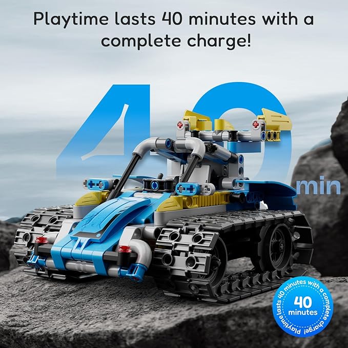Robot Building Kit with Remote Control STEM Gifts for Kids Boys Ages 8-14, Technic Coding Robotic Toys for Teenโs Birthday, Build 5in1 Models with 488 Pieces