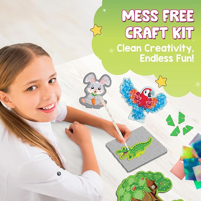 Smartivity Poke ‘n’ Create DIY Kit for Kids 4 to 10 Years, Creative Birthday Gift for Girls & Boys Age 4-5-6-7-8-9-10, DIY Art & Craft Activity Kit