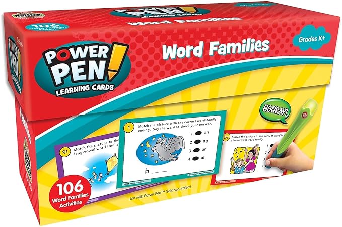 Teacher Created Resources Power Pen Learning Cards: Word Families (6105)