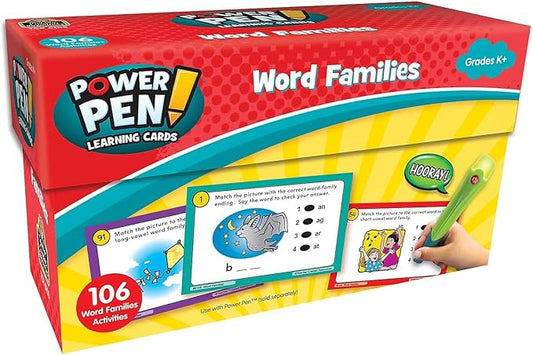 Teacher Created Resources Power Pen Learning Cards: Word Families (6105)