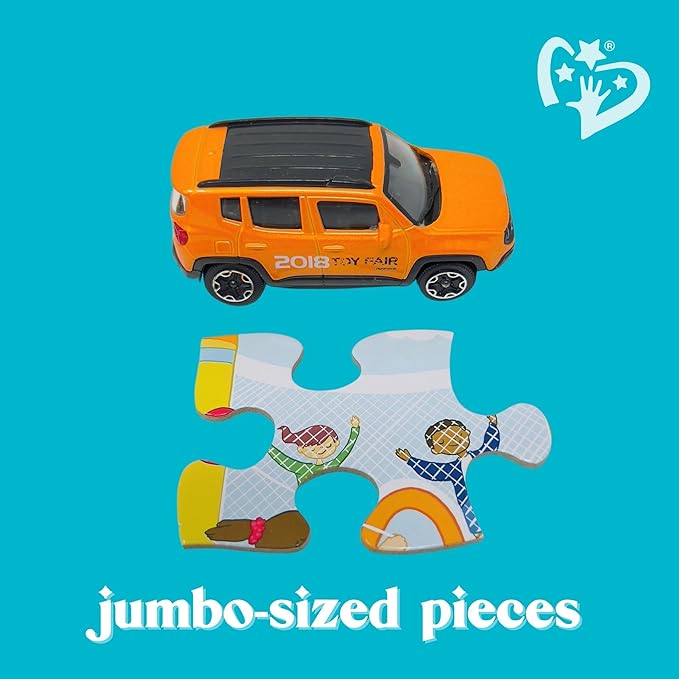 Low Tide at Ocean Beach - 24 Piece Beginner Puzzle, Ages 3 and up (Multicultural)