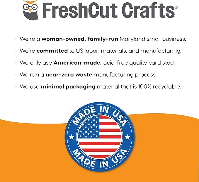 FreshCut Crafts John 3:16 Punch-Out 3-D Paper Kit, 12 Colorful Tabletop Displays Bible Craft for Kids Ages 5 & Up, Perfect for Sunday School, Church Activities, Homeschooling, Classroom Decor