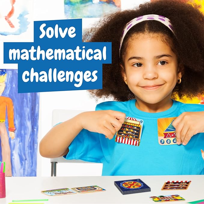 Science4you Math Games for Kids - Addition & Subtraction, Tangram, Mastermind & More, 12 Educational Games for Kids 6-8+