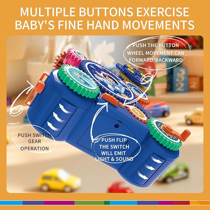 STEM Learning Gears Toys for Boys Girls Age 3+ Years old, Toddler Engineers Building Toy Set for 3-5, 30Pcs Educational Construction Toy Set for Kids, Birthday Gift for Kid Toys, Kindergarten Science