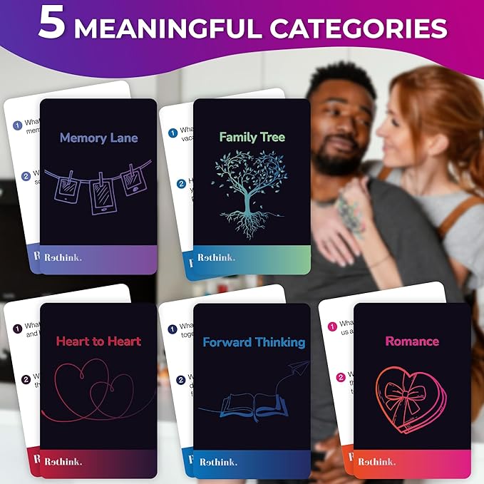 QUOKKA Conversation Cards Game - Couples Edition | Premium Version | Relationship Connection - Great Board Game for Married Husband & Wife
