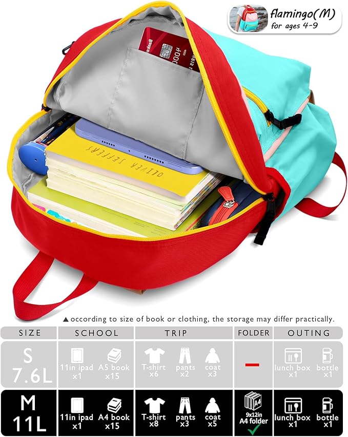 Kids Backpacks For Girls Boys, Backpack Kindergarten Elementary School, Bookbag Backpack For Kids, For School & Travel, Small Kids Child Toddler Backpack, 13" H, For Kids 3-5 Medium