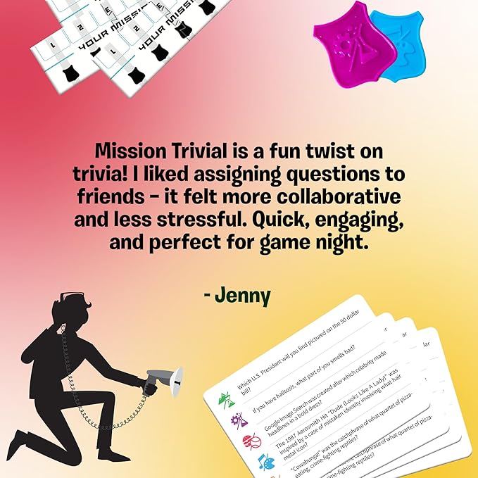 Mission Trivial – A Cooperative Trivia Game of Strategy & Smarts – Includes Recon & Mission Phases – 2 to 5 Players – Ages 10+ – Perfect for Parties, Travel & Game Night