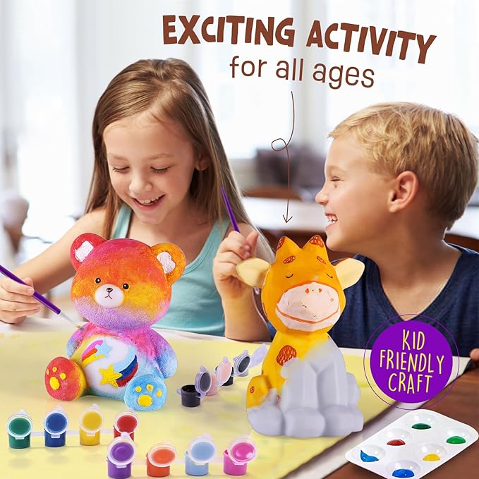 Paint Your Own Deer Lamp Kit, Art Supplies Arts & Crafts Kit, Painting kit for Kids 6-12, Arts and Crafts for Kids Ages 8-12, Toys Girls Boy Birthday Gift Ages 6 7 8 9 10 11 12+