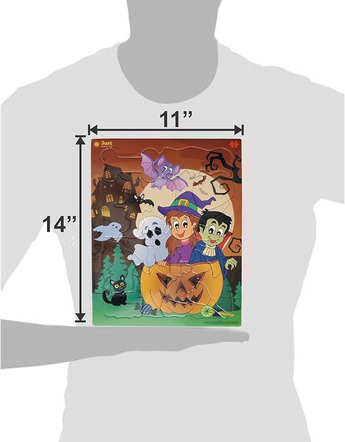 Halloween Puzzles for Kids Ages 3-5 | 20 Piece Puzzle for Boys & Girls Best Gift | Unique Shapes | Halloween Toys for Kids 3-5 | Party Games for Toddlers
