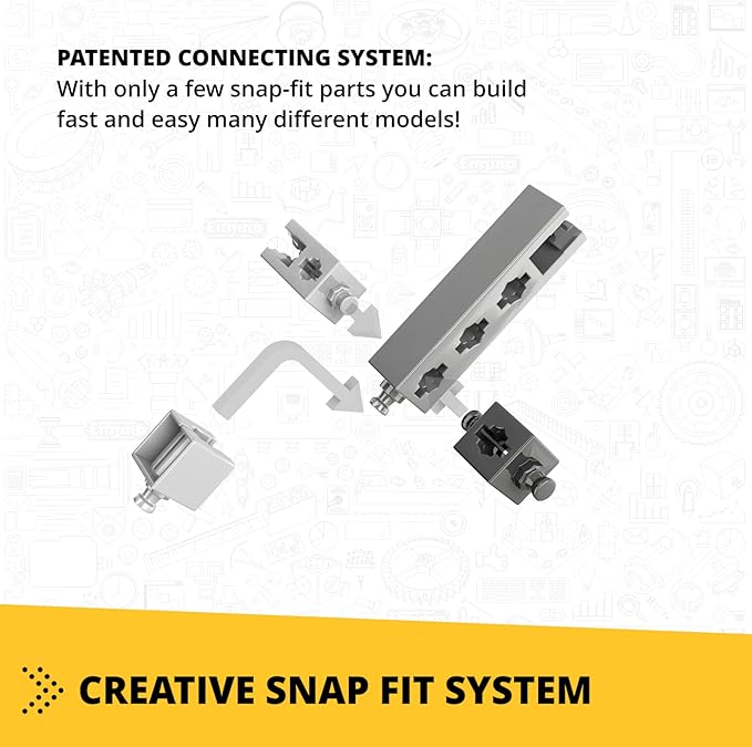 Engino- Creative Builder STEM Project, 20 Multimodel Set, Building Toys for Kids 6+, STEM Engineering Kit, Building Kit for Young Invetors, Gift for Boys & Girls