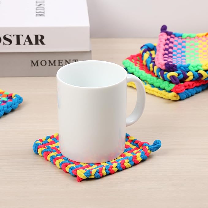 FUNBUD Weaving Loom Kit for Kids - Birthday Gifts for Girls Ages 6-12, DIY Craft Kit for Making Potholders, Arts and Crafts Toys for Girls 6-8, 8-12