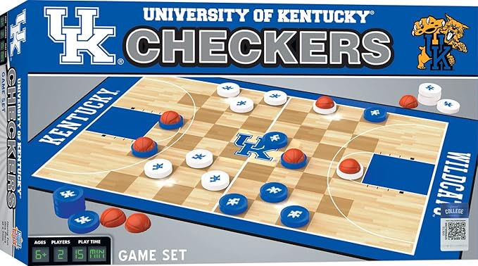 MasterPieces NCAA Kentucky Wildcats Checkers Board Game , 13" x 21"