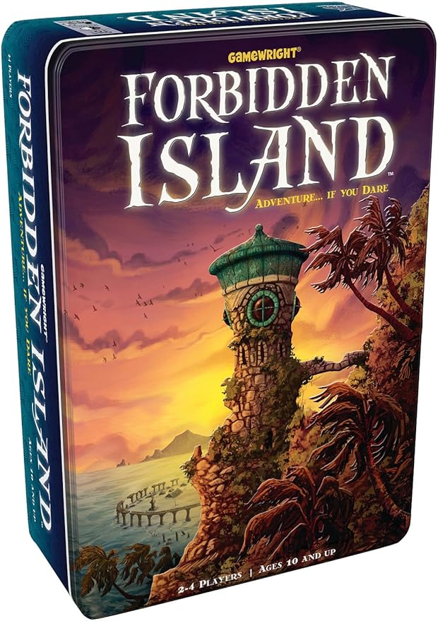 Gamewright - Forbidden Island - Cooperative Strategy Survival Board Game, 2-4 Players