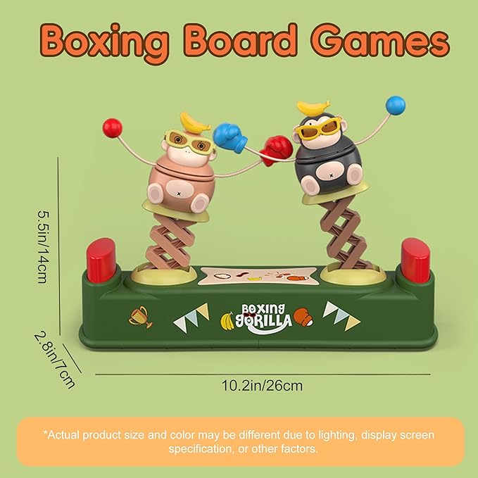 Board Games for Kids 4-6, Toddler Toys Boxing Gorilla Handheld Animal Toy, 2-Player Family Board Game Educational Toy for Children, Halloween Chirstmas Birthday Gifts for Boys Girls age 8-12