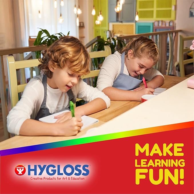 Hygloss 6 Pcs Blank Storybooks for Kids - Bulk Small Notebooks Journals Colorful Soft Cover Notebooks - 5.5x8.5 - 24 Half-Lined Pages - Blank Books for Kids to Write Stories & Illustrate