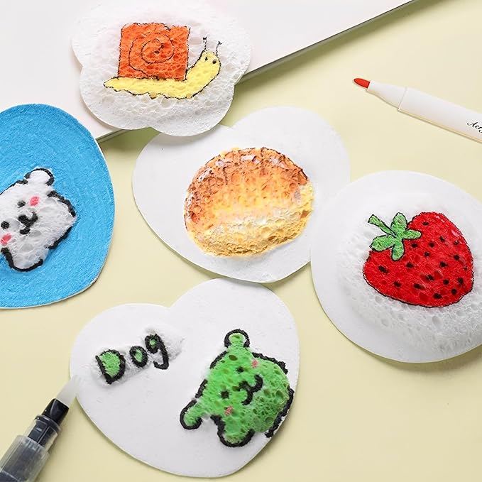 Magic Foam Texture Painting Kit, 3D Drawing Magic Foam Texture Paper, Puffy Drawing Texture Painting Kit, DIY Drawing Pens