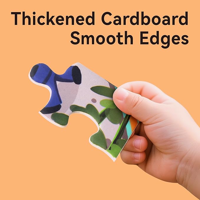 Dotimo 4-in-1 Vehicle Puzzles for Toddlers 3-5 – Fire Truck, Police Car, Ambulance & Cement Mixer Puzzles, 24/30/35/48 Piece Educational Games with Storage Box