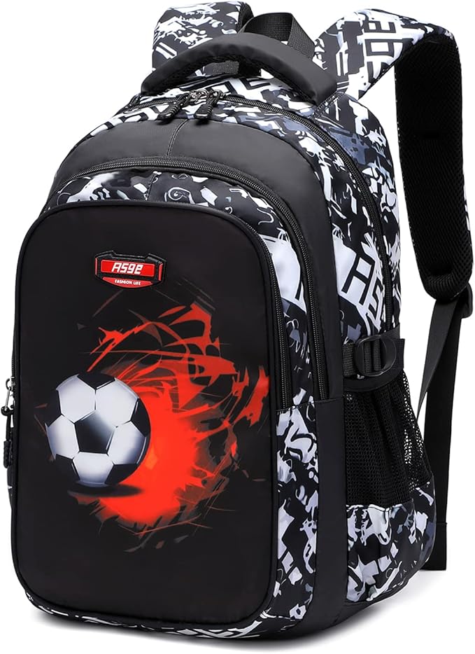 Asge Backpack for School Boys Backpacks for Kids Camo Bookbag for Middle School Bags Waterproof Travel Back Pack