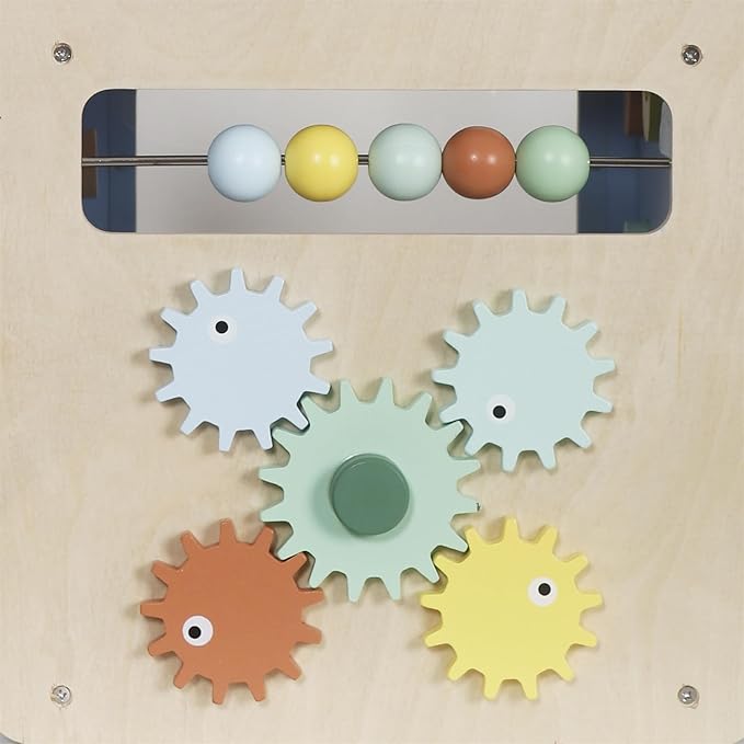 Wooden Activity Cube with Bead Maze, 7-in-1 Montessori Toys for 1+ Year Old Boys&Girls,Kids Educational Learning Toys for Toddlers Age 1-2,Under The Sea Adventure Cube with Fishing Game&Shape Sorter