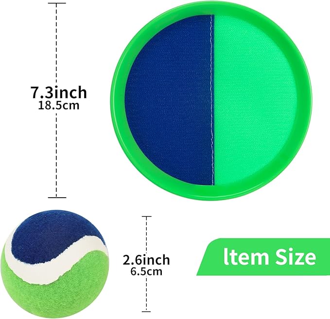 Toss and Catch Ball Set Kids - Lawn Games Beach Games Beach Toys Pool Outdoor for Ages 3 4 5 6 7 8 9 10 Years Old Boy Girl Toys, Playground Sets for Toddlers/Kids/Family
