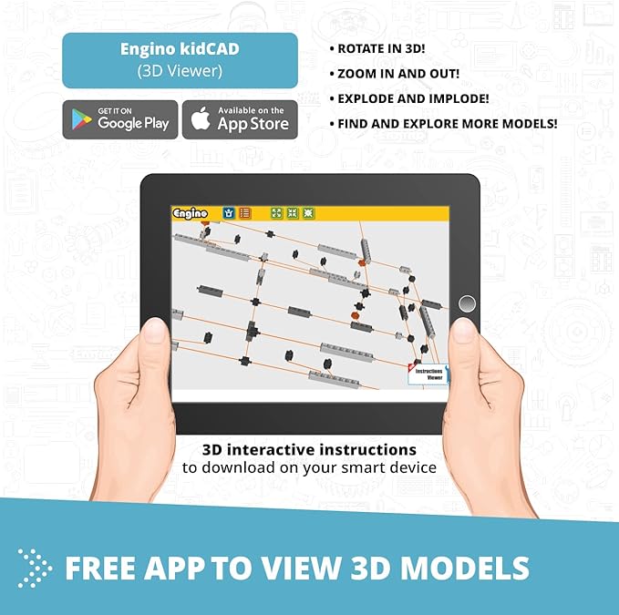 Engino STEM Kit, Astronomy Travelling to Space, Building Toys for Kids 9+, STEM Projects, Learning & Education Toys, Engineering Kit, Gifts for Boys & Girls (6 Model Options)