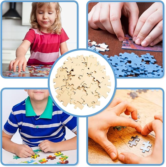 Puzzles for Adults 35 Pieces, DIY Cute Winter Snowman Puzzles, Matte Finish & Eco-Friendly Wooden Puzzles - for Home Decor Room Decor Wall Decor - Funny Creative Gifts 6x4 Inch