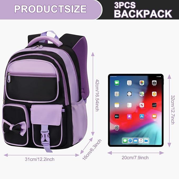 Backpack for Girls Lightweight Kids Backpacks for Middle School Students Book Bag for Elementary Student Teen Girls Toddler Backpack for School