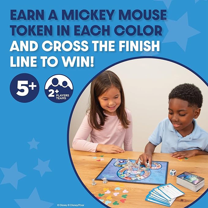 The Magical World of Kids Disney Trivia Games – Board Games for Family Night, Family Games, Multi-Player Board Game, Family Board Game, Travel Games, Disney Game, Ages 5+