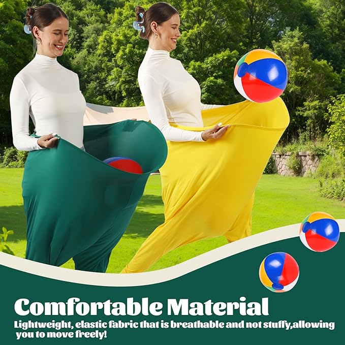Giant Granny Pants Toss Game,Outdoor Yard Game with 8 Beach Balls Included, Fun Backyard Party Game for Families & Friends、