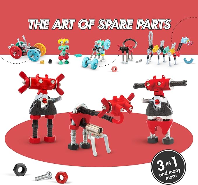 The Off Bits ArtBit Build Your Own Robot Toy Construction Set, Educational Easter Gift Ideas STEM Activities Learning Kit, Creative Build and Play Model Kit Steam Toys for 6 7 8 9 10+ Year Old