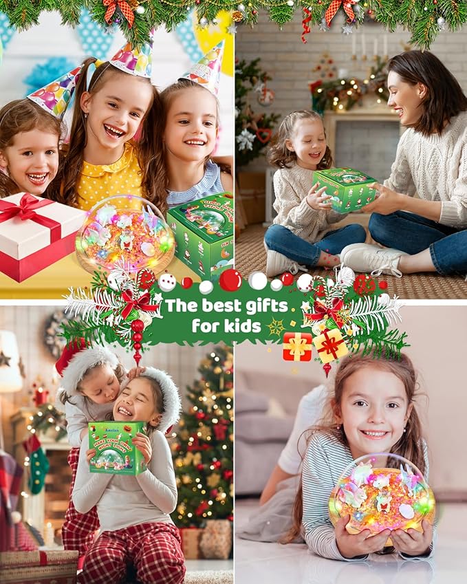 Laclun Unicorn Toys for Girls, Make Your Own Unicorn Night Light with Music,Arts and Crafts for Kids,Gifts for 4 5 6 7 8 9 10 Year Old Girl,Ideal Christmas Gifts Best Toy