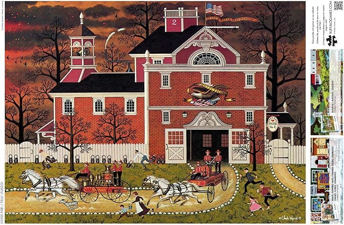 Buffalo Games - Charles Wysocki - Fire! - 1000 Piece Jigsaw Puzzle for Adults -Challenging Puzzle Perfect for Game Nights - Finished Size is 26.75 x 19.75